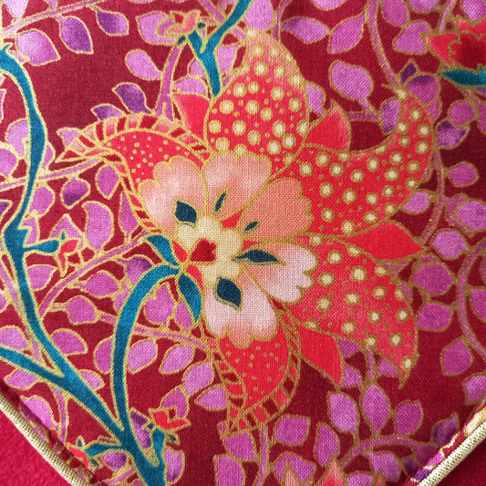Sac Pils rouge Fleurs Printemps