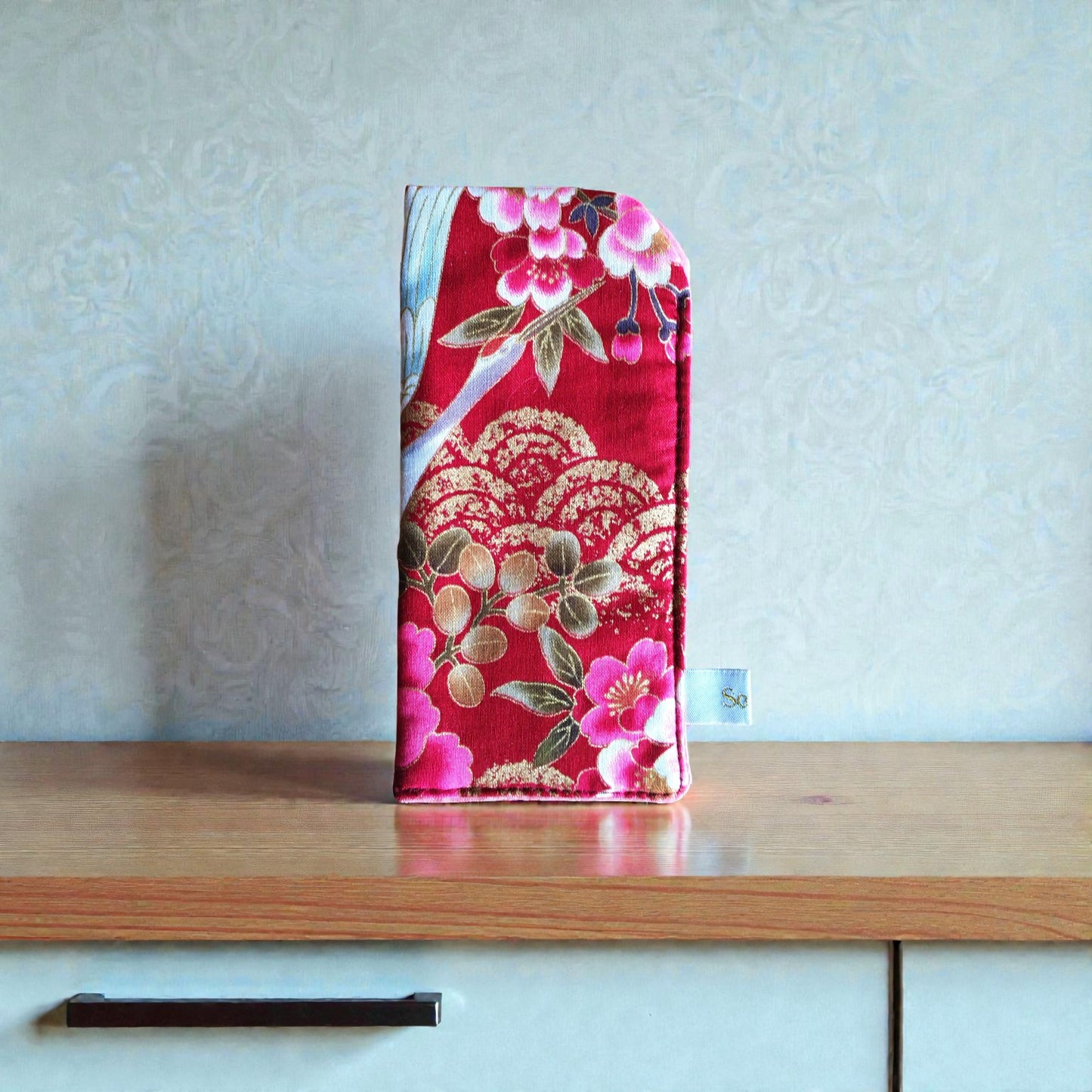 Etui à lunettes tissu japonais
