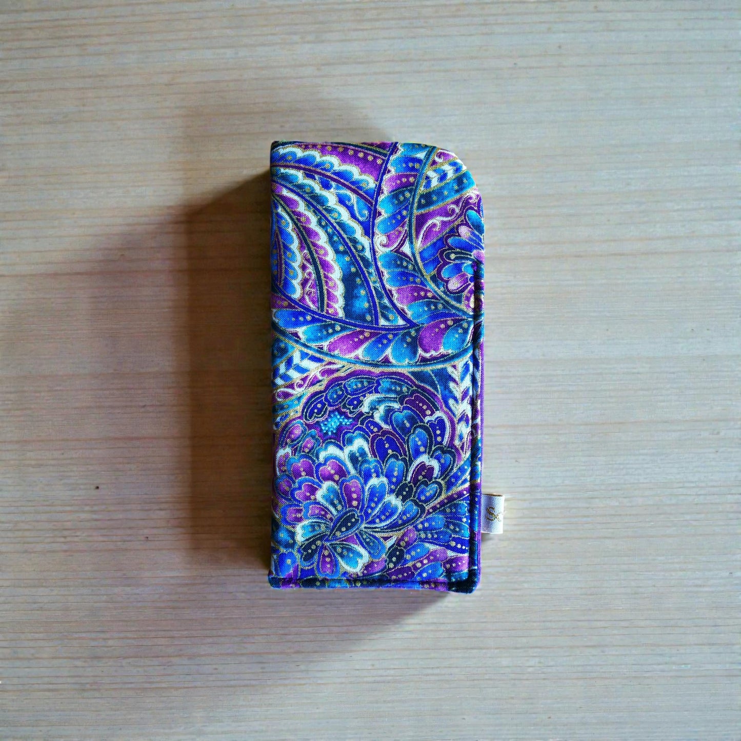 Etui à lunettes tissu japonais