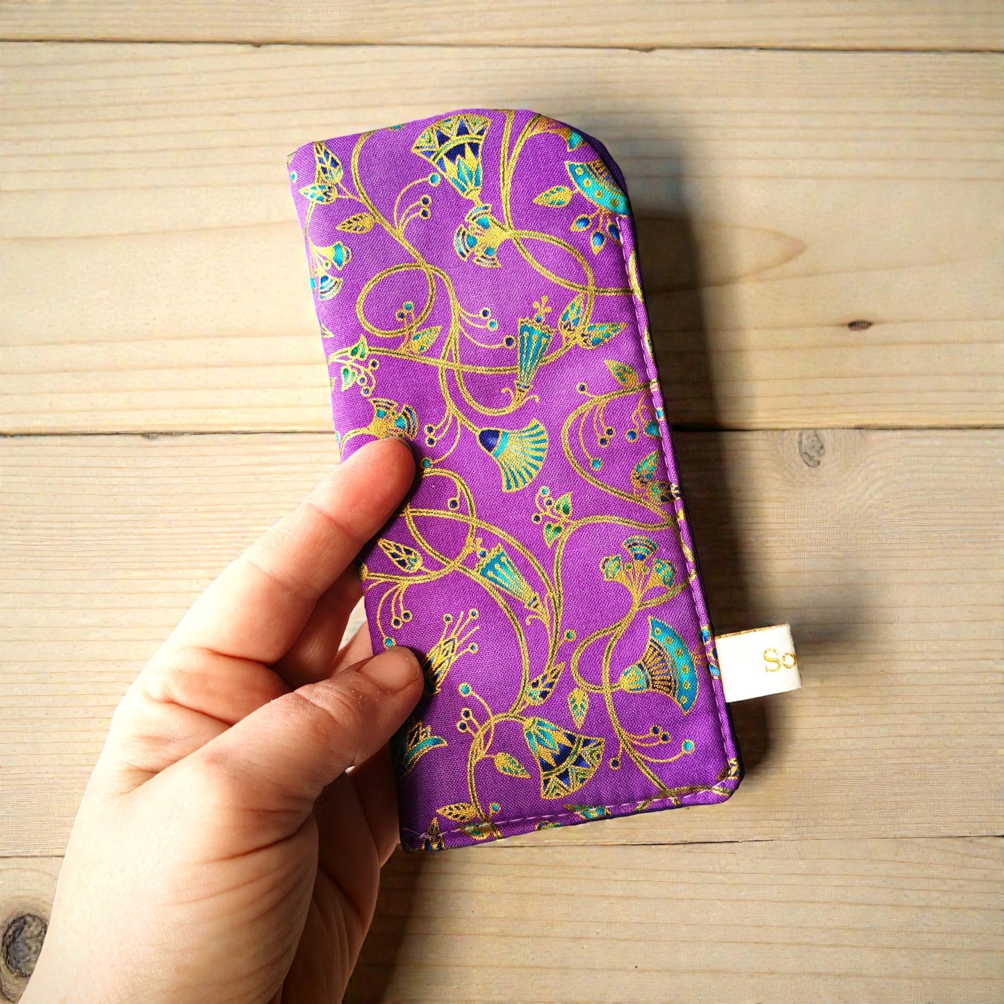 Etui à lunettes tissu japonais