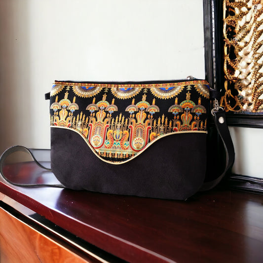 Sac Pils noir et or