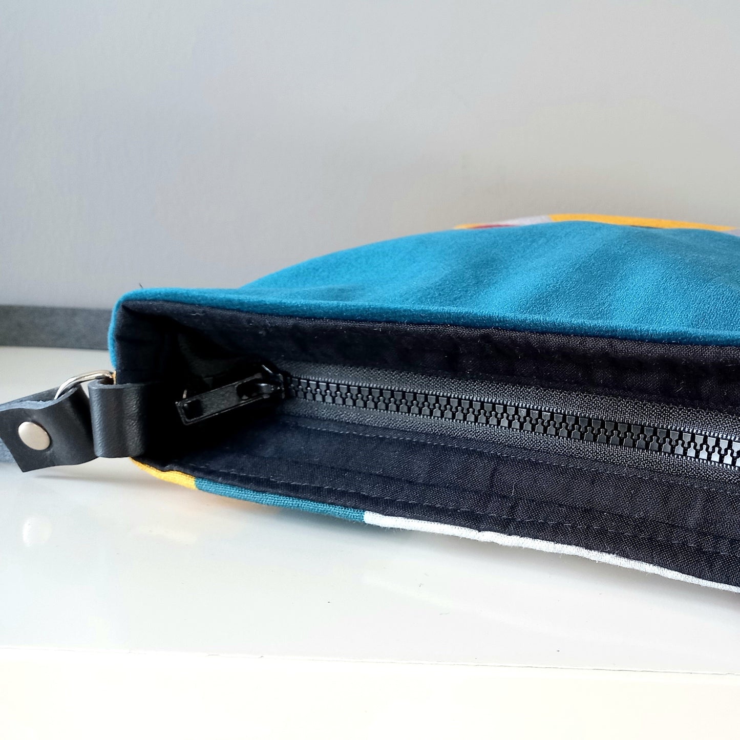 Sac Poire velours graphique