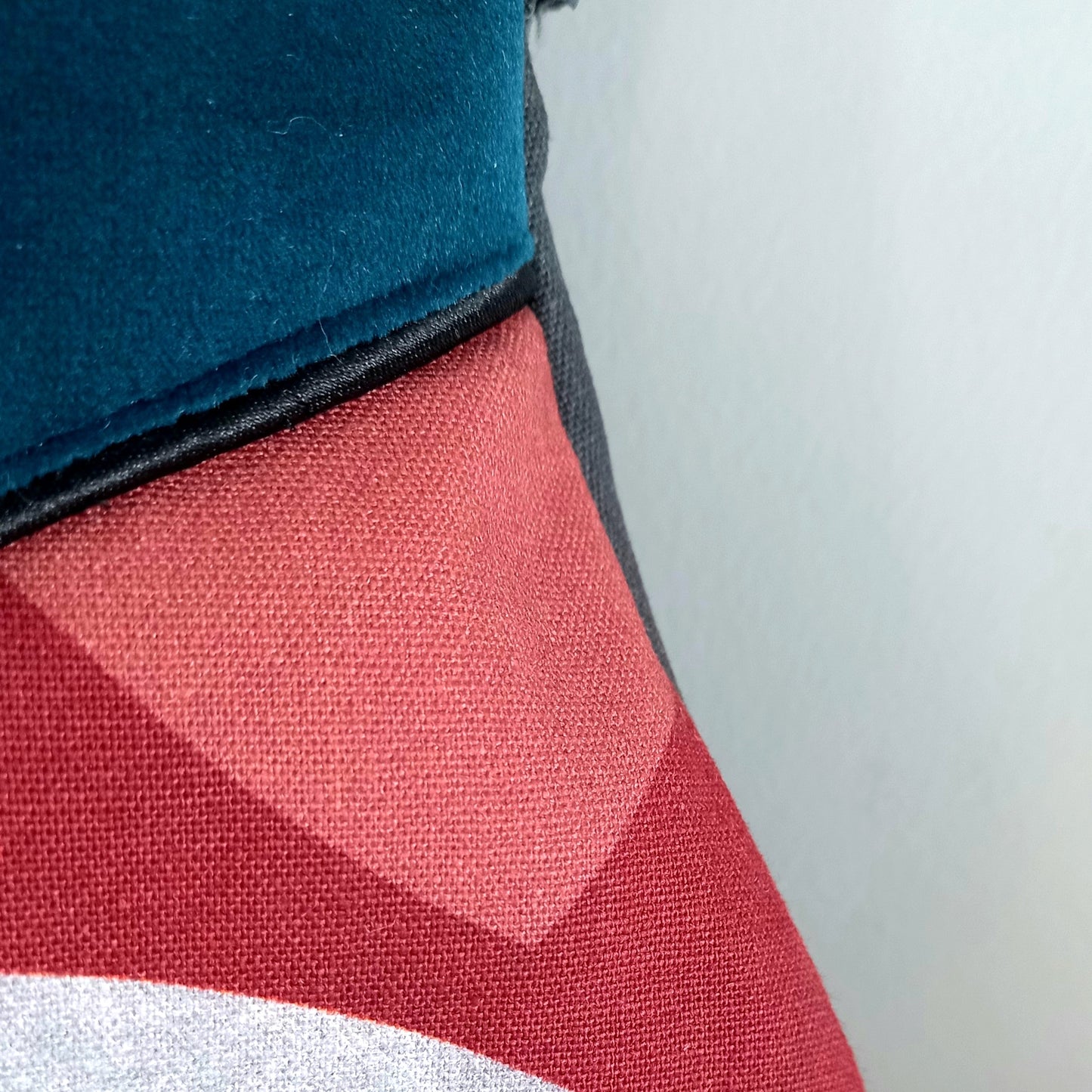 Sac Poire velours graphique