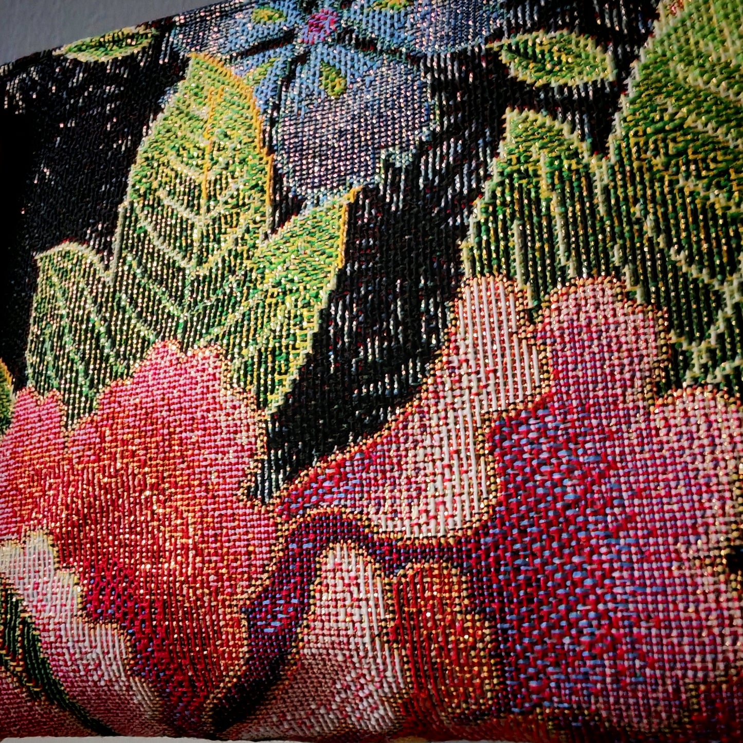 Trousse maquillage fleurs or