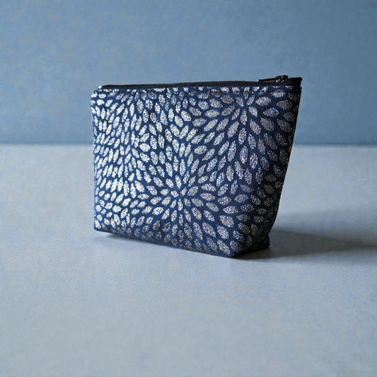 Trousse maquillage calissons argent